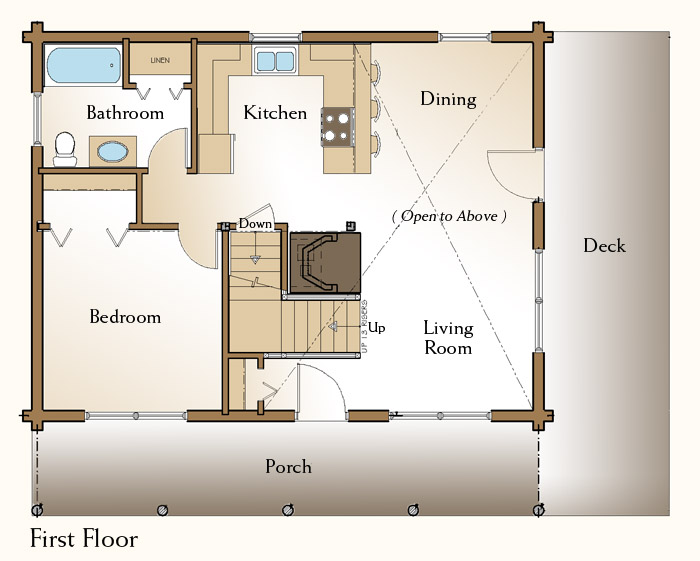  bunkhouse postal service beam cottage amongst loft as well as porch for sale 12 X 32 Cabin Floor Plans