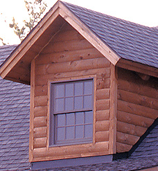 Corner Board Log Home Window Dormer